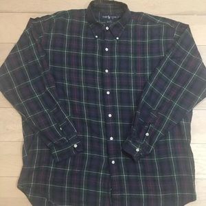 Polo Ralph Lauren Blaire Plaid Dress Shirt Large